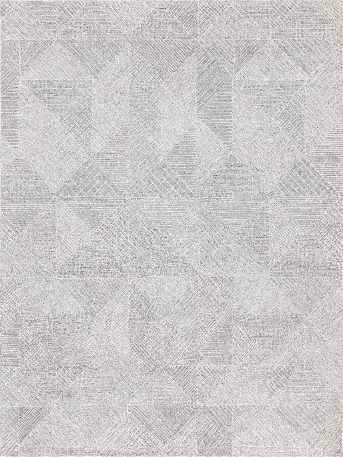 Exquisite Rugs Caprice Hand-tufted New Zealand Wool Silver/Ivory 14' x 18' Area Rug