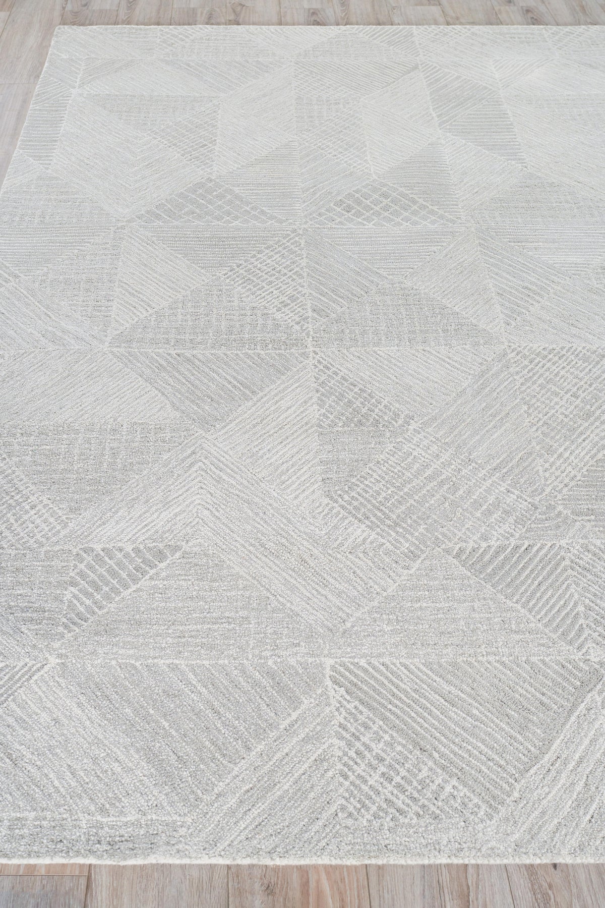 Exquisite Rugs Caprice Hand-tufted New Zealand Wool Silver/Ivory 14' x 18' Area Rug