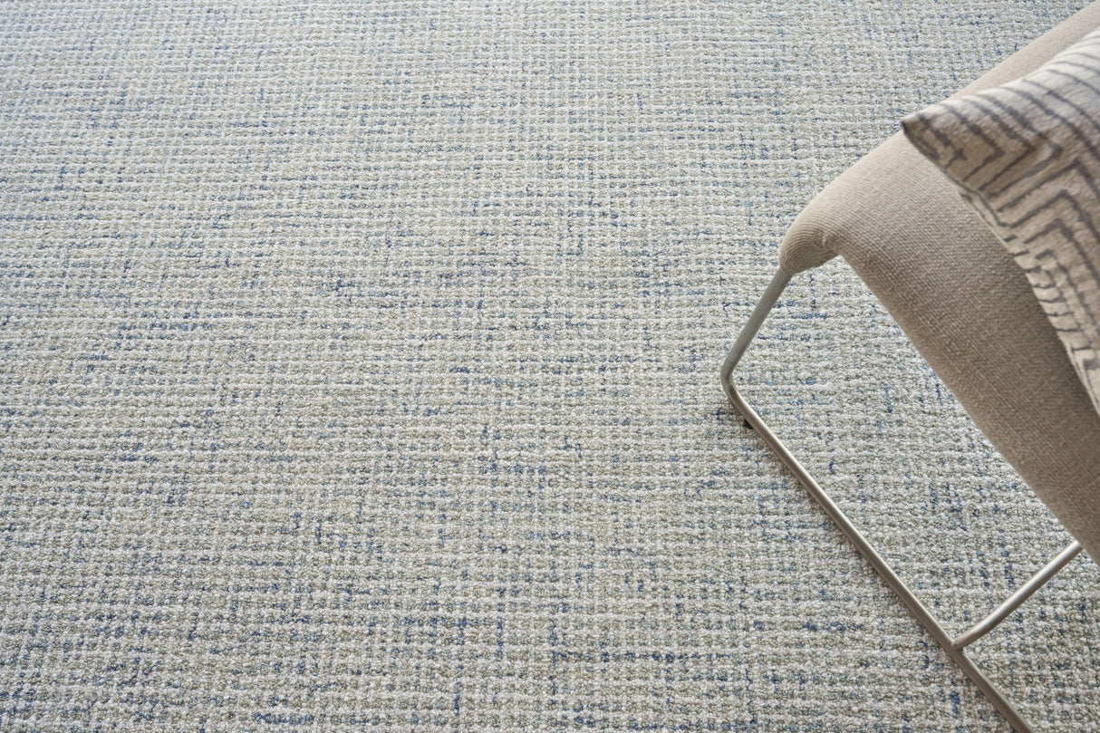 Exquisite Rugs Caprice Hand-tufted New Zealand Wool 4766 Light Blue/Ivory 2' x 3' Area Rug