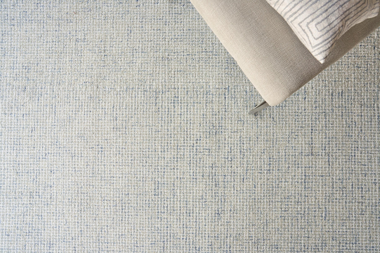 Exquisite Rugs Caprice Hand-tufted New Zealand Wool 4766 Light Blue/Ivory 2' x 3' Area Rug