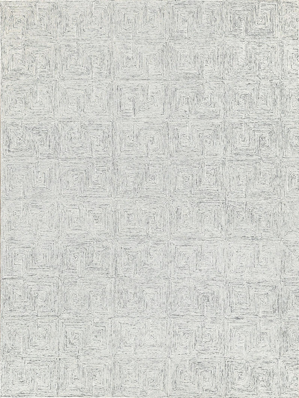 Exquisite Rugs Caprice Hand-tufted New Zealand Wool 4771 Light Blue/Ivory 4' x 6' Area Rug