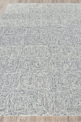 Exquisite Rugs Caprice Hand-tufted New Zealand Wool Black/Gray 4' x 6' Area Rug