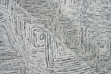 Exquisite Rugs Caprice Hand-tufted New Zealand Wool Black/Gray 4' x 6' Area Rug