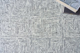 Exquisite Rugs Caprice Hand-tufted New Zealand Wool Black/Gray 4' x 6' Area Rug