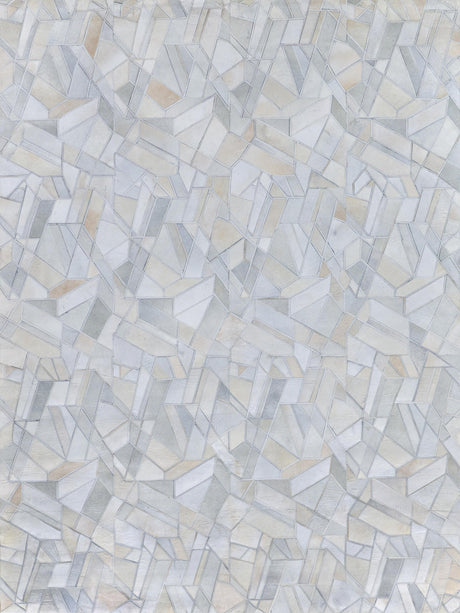 Exquisite Rugs Natural Hide Handmade Leather Hide in 4781 Ivory 8' x 10' Area Rug