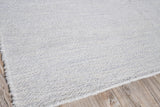 Exquisite Rugs Tranquility Flatweave Wool/Mohair in 4784 Silver 8' x 10' Area Rug