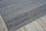 Exquisite Rugs Merino Wool Hand-knotted 4805 Dark Gray 2' x 3' Area Rug