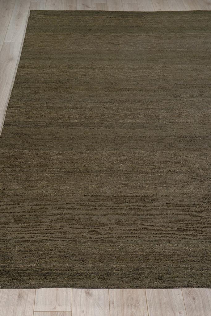 Exquisite Rugs Merino Wool Hand Knotted 4807 Brown 2' x 3' Area Rug