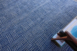 Exquisite Rugs Aldridge Hand Knotted Wool/Bamboo Silk in 4826 Blue/Ivory 8' x 10' Area Rug
