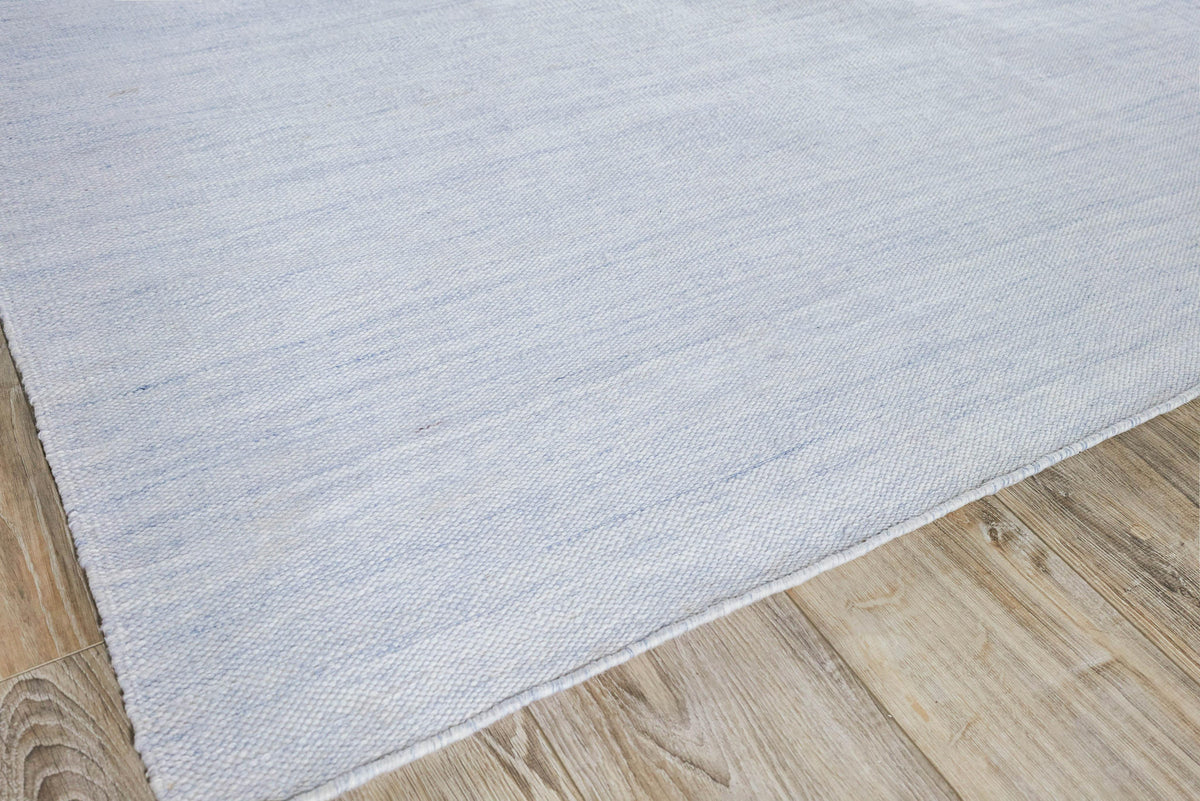 Exquisite Rugs Kashmir Indoor/Outdoor Flatweave PET yarn 4850 Light Blue 2' x 3' Area Rug