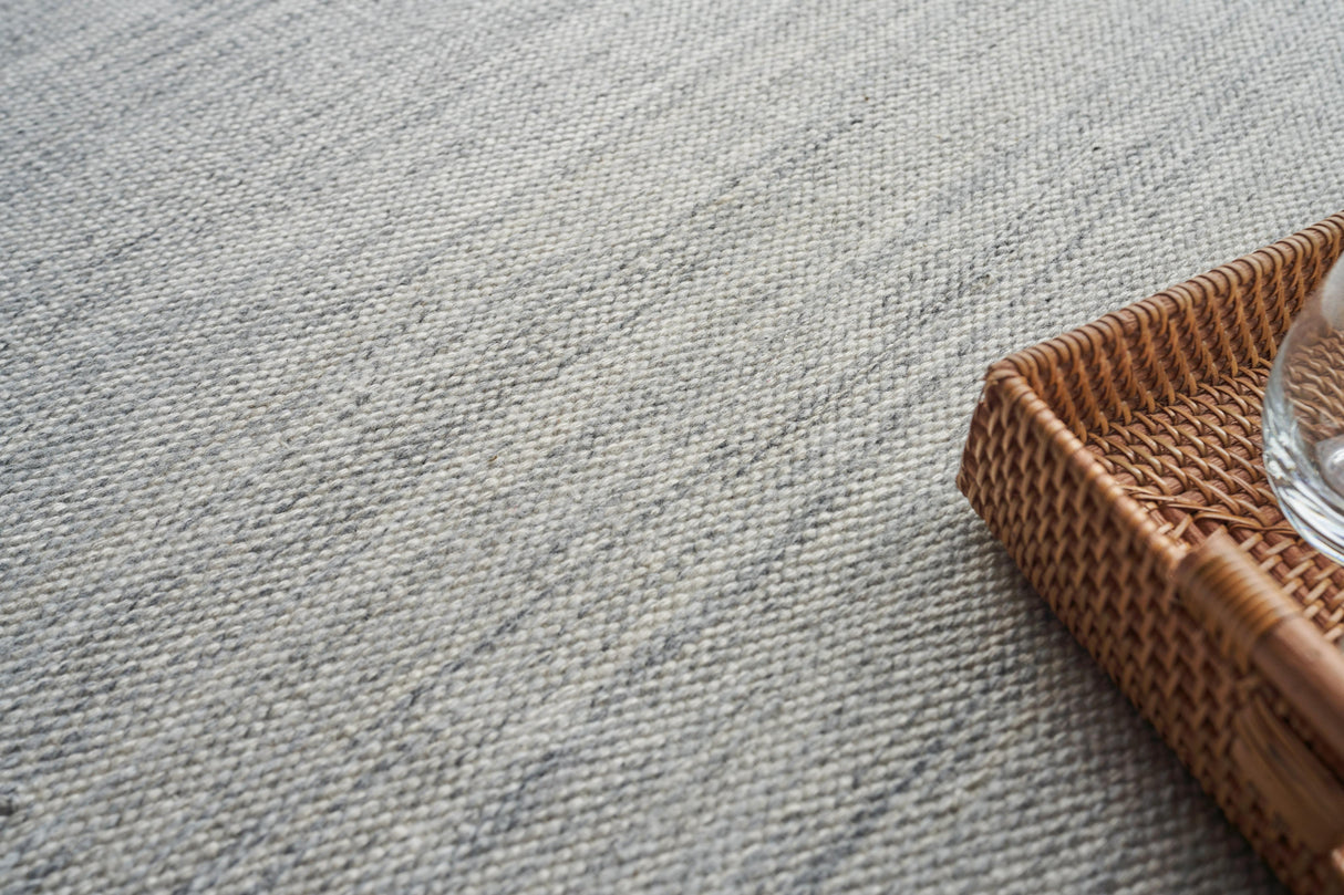 Exquisite Rugs Kashmir Indoor/Outdoor Flatweave PET yarn 4852 Light Silver 2' x 3' Area Rug
