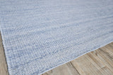 Exquisite Rugs Loro Indoor/Outdoor Flatweave PET yarn 4856 Light Blue 2' x 3' Area Rug