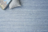 Exquisite Rugs Loro Indoor/Outdoor Flatweave PET yarn 4856 Light Blue 2' x 3' Area Rug