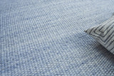 Exquisite Rugs Loro Indoor/Outdoor Flatweave PET yarn 4856 Light Blue 2' x 3' Area Rug