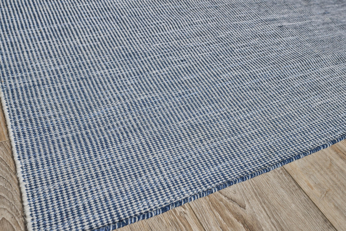 Exquisite Rugs Lenzi Indoor/Outdoor Flatweave PET yarn 4864 Blue 2' x 3' Area Rug