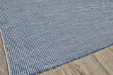Exquisite Rugs Lenzi Indoor/Outdoor Flatweave PET yarn 4864 Blue 2' x 3' Area Rug