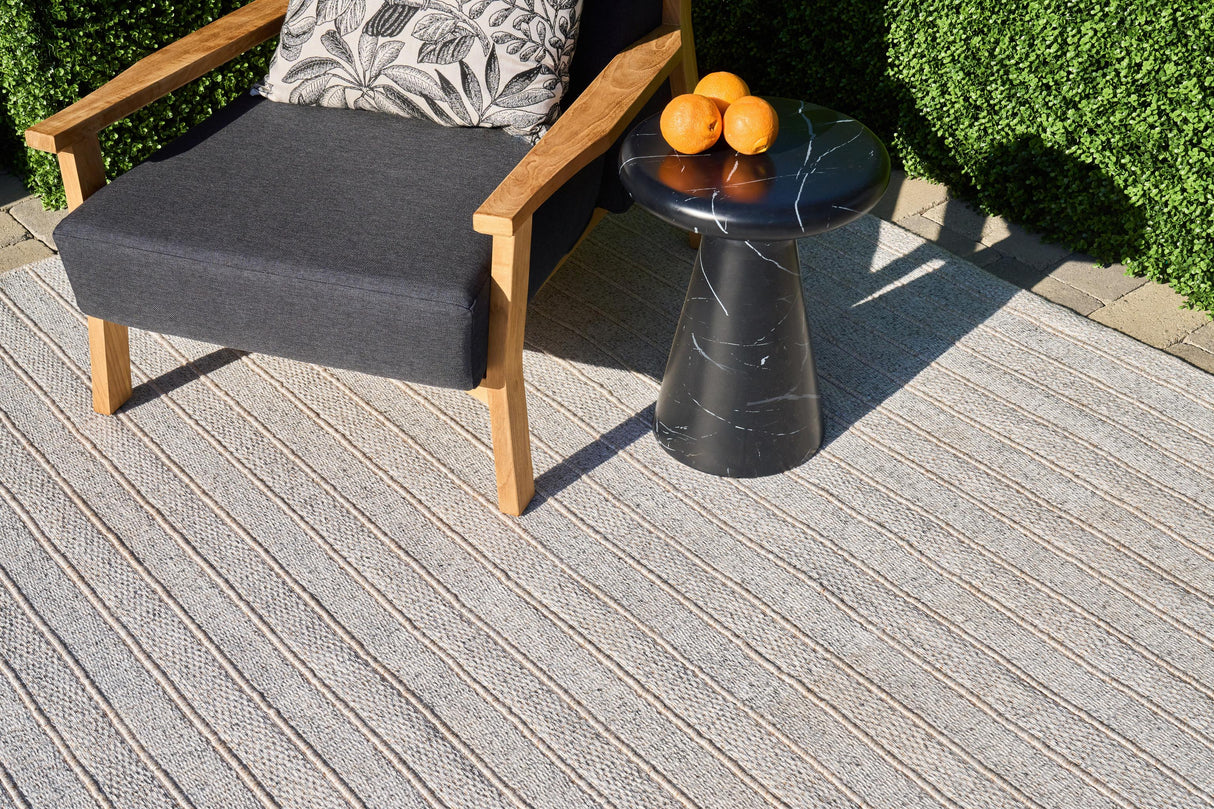 Exquisite Rugs Nova Indoor/Outdoor Flatweave PET yarn 4865 Natural Beige 3' x 2' Area Rug