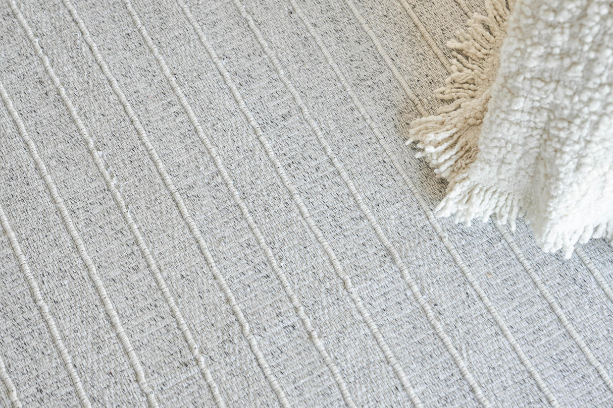 Exquisite Rugs Nova Indoor/Outdoor Flatweave PET yarn 4867 Ivory 2' x 3' Area Rug
