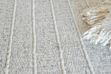 Exquisite Rugs Nova Indoor/Outdoor Flatweave PET yarn 4867 Ivory 2' x 3' Area Rug