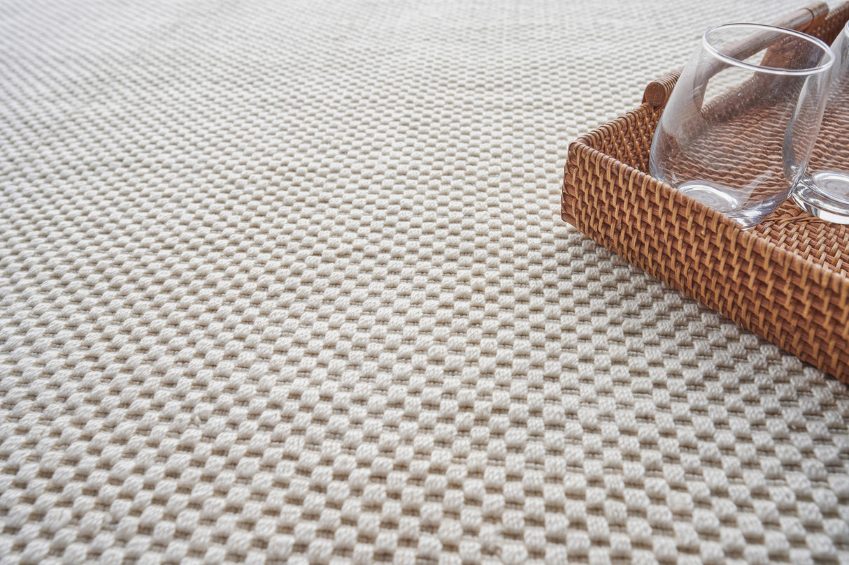 Exquisite Rugs Bali Indoor/Outdoor Flatweave PET yarn 4870 Ivory 2' x 3' Area Rug