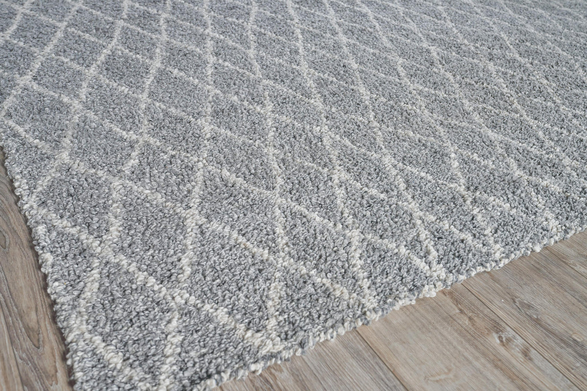 Exquisite Rugs Giorgio Indoor/Outdoor Reversible Flatweave PET yarn 4878 Gray/Ivory 2' x 3' Area Rug