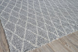 Exquisite Rugs Giorgio Indoor/Outdoor Reversible Flatweave PET yarn 4878 Gray/Ivory 2' x 3' Area Rug