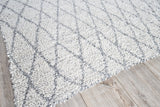 Exquisite Rugs Giorgio Indoor/Outdoor Reversible Flatweave PET yarn 4878 Gray/Ivory 2' x 3' Area Rug