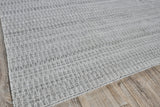 Exquisite Rugs Florence Indoor/Outdoor Flatweave PET yarn 4880 Silver/Gray 5' x 4' Area Rug
