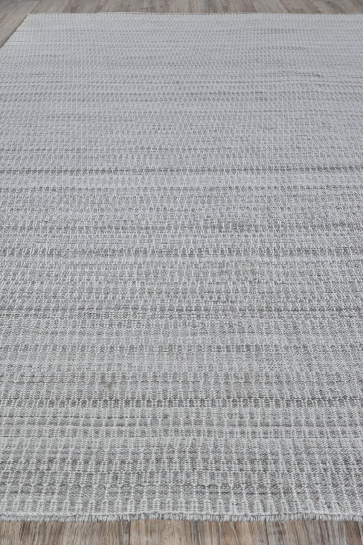 Exquisite Rugs Florence Indoor/Outdoor Flatweave PET yarn 4880 Silver/Gray 5' x 4' Area Rug