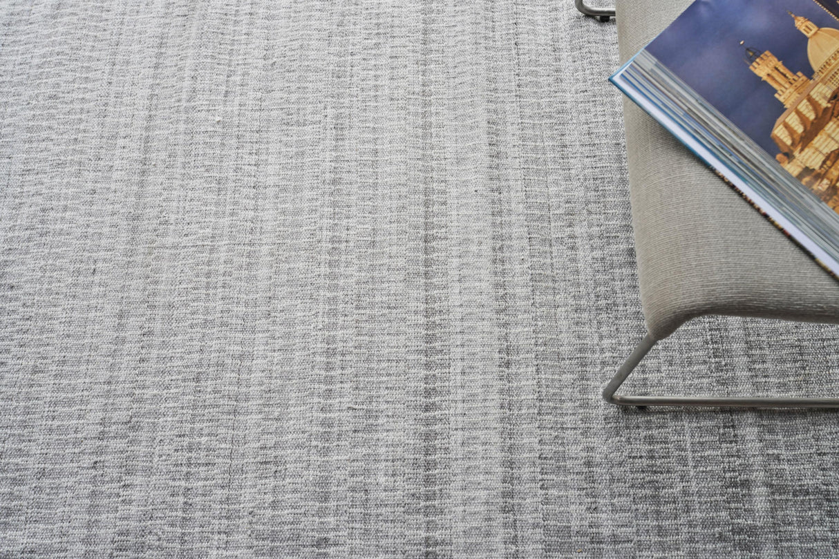 Exquisite Rugs Florence Indoor/Outdoor Flatweave PET yarn 4880 Silver/Gray 5' x 4' Area Rug