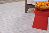 Exquisite Rugs Florence Indoor/Outdoor Flatweave PET yarn 4880 Silver/Gray 5' x 4' Area Rug
