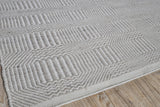 Exquisite Rugs Naples Indoor/Outdoor Flatweave PET yarn 4882 Ivory/Gray 2' x 3' Area Rug