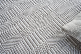 Exquisite Rugs Naples Indoor/Outdoor Flatweave PET yarn 4882 Ivory/Gray 2' x 3' Area Rug