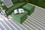 Exquisite Rugs Boca Indoor/Outdoor Flatweave PET yarn 4889 Ivory/Black 2' x 3' Area Rug