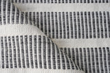 Exquisite Rugs Boca Indoor/Outdoor Flatweave PET yarn 4889 Ivory/Black 2' x 3' Area Rug