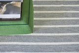 Exquisite Rugs Boca Indoor/Outdoor Flatweave PET yarn 4889 Ivory/Black 2' x 3' Area Rug