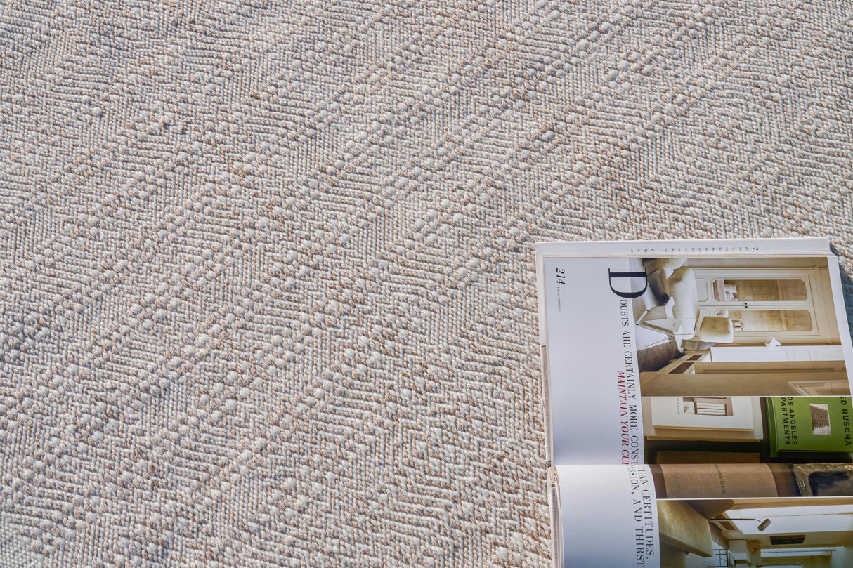 Exquisite Rugs Echo Indoor/Outdoor Flatweave PET yarn 4894 Ivory/Light Beige 10' x 14' Area Rug