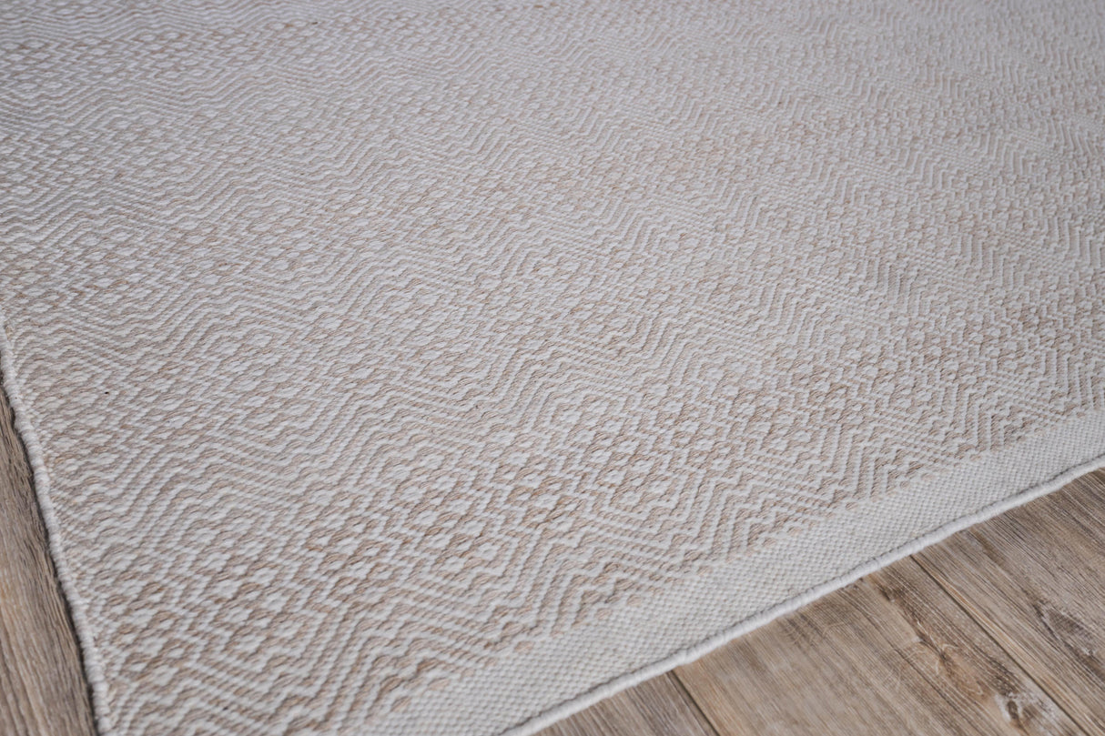 Exquisite Rugs Echo Indoor/Outdoor Flatweave PET yarn 4894 Ivory/Light Beige 13' x 16.5' Area Rug