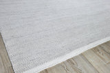 Exquisite Rugs Bintan Indoor/Outdoor Flatweave PET yarn 4896 Ivory/Silver 2' x 3' Area Rug