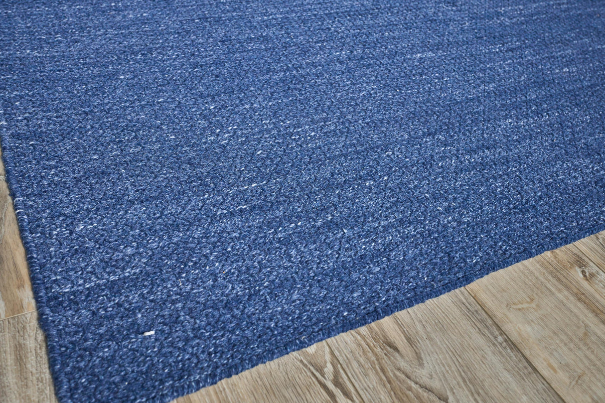 Exquisite Rugs Gamma Indoor/Outdoor Flatweave PET yarn 4899 Blue 3' x 2' Area Rug