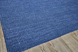 Exquisite Rugs Gamma Indoor/Outdoor Flatweave PET yarn 4899 Blue 3' x 2' Area Rug