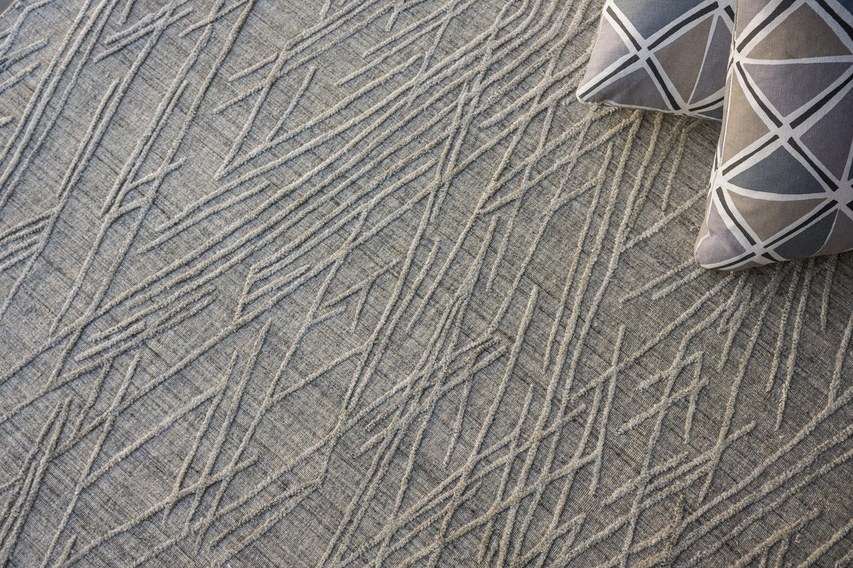 Exquisite Rugs Crescendo Hand Loomed Bamboo Silk in 4903 Beige 8' x 10' Area Rug