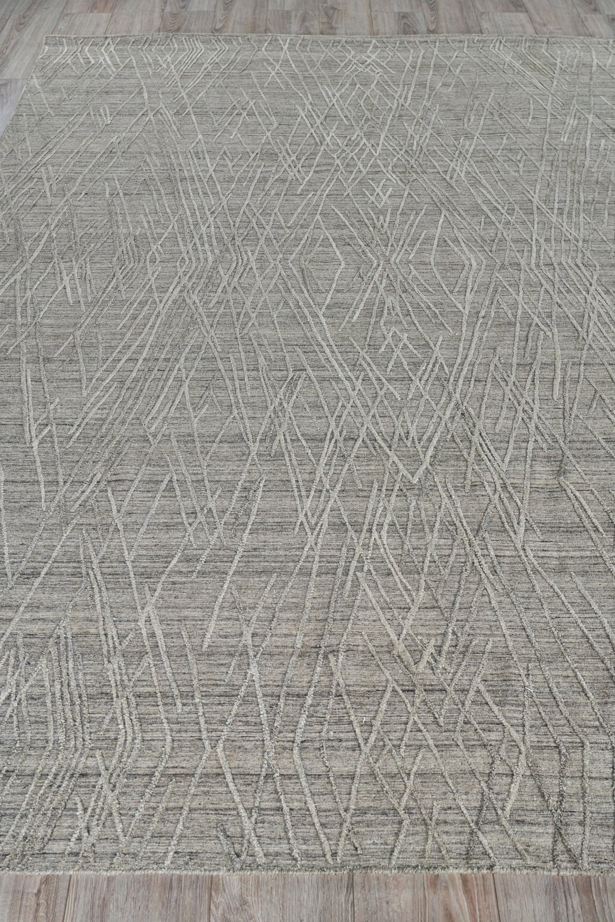 Exquisite Rugs Crescendo Hand Loomed Bamboo Silk in 4903 Beige 9' x 12' Area Rug
