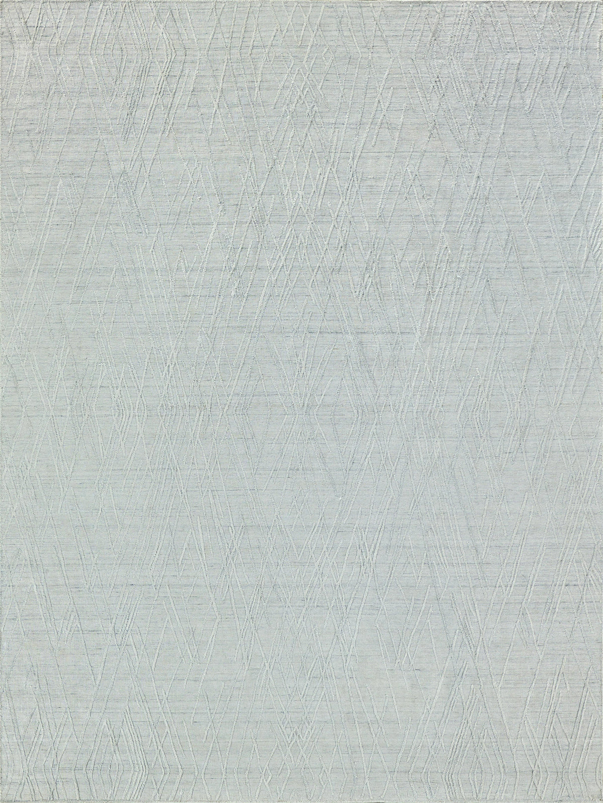Exquisite Rugs Crescendo Hand Loomed Bamboo Silk in 4904 White 9' x 12' Area Rug