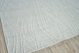 Exquisite Rugs Crescendo Hand Loomed Bamboo Silk in 4904 White 9' x 12' Area Rug