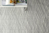 Exquisite Rugs Crescendo Hand Loomed Bamboo Silk in 4904 White 9' x 12' Area Rug
