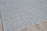 Exquisite Rugs Crescendo Hand Loomed Bamboo Silk in 4905 Charcoal Gray 12' x 15' Area Rug