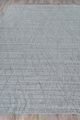 Exquisite Rugs Crescendo Hand Loomed Bamboo Silk in 4905 Charcoal Gray 12' x 15' Area Rug
