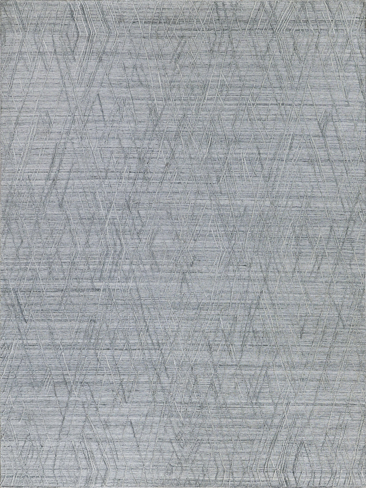 Exquisite Rugs Crescendo Hand Loomed Bamboo Silk in 4905 Charcoal Gray 8' x 10' Area Rug