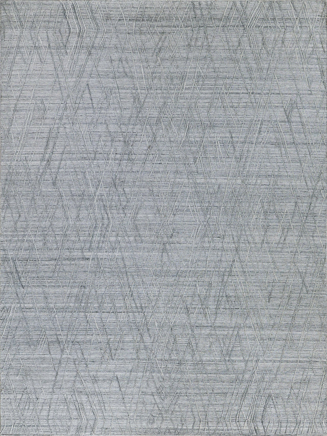 Exquisite Rugs Crescendo Hand Loomed Bamboo Silk in 4905 Charcoal Gray 8' x 10' Area Rug